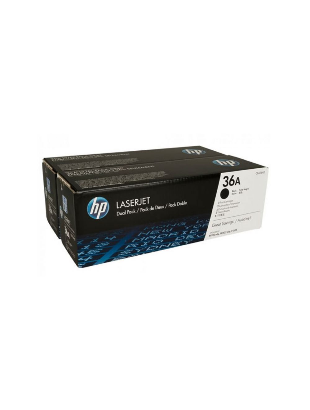 HP 36A Black Dual Pack LaserJet Toner Ca